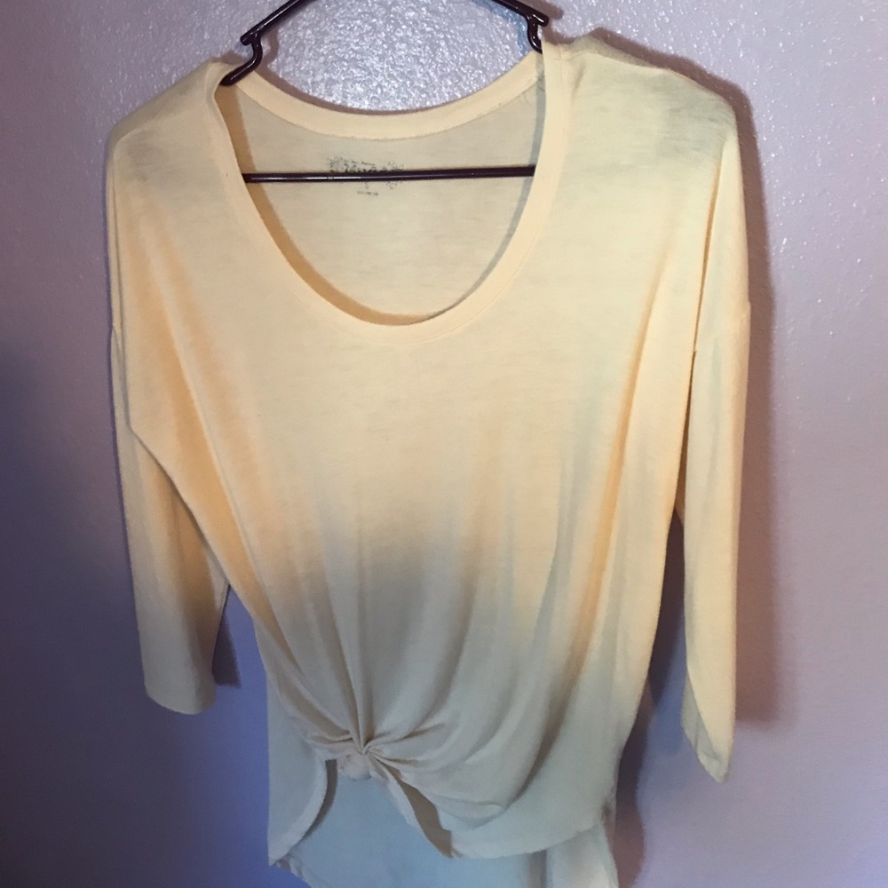 Peach High Low Shirt